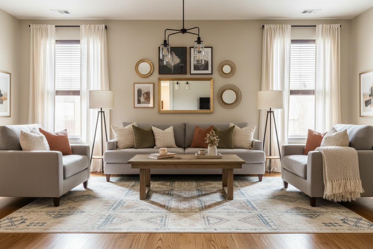 Area RugsWall Art & MirrorsLamps & LightingCurtains & BlindsDecorative Pillows & Throws